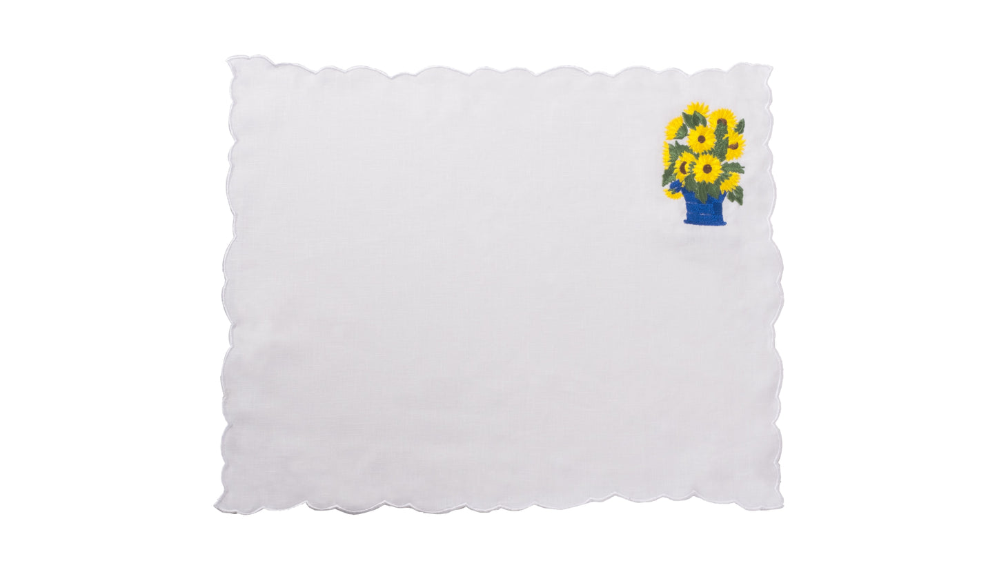 Sunflower Linen Placemats (Set of 2)