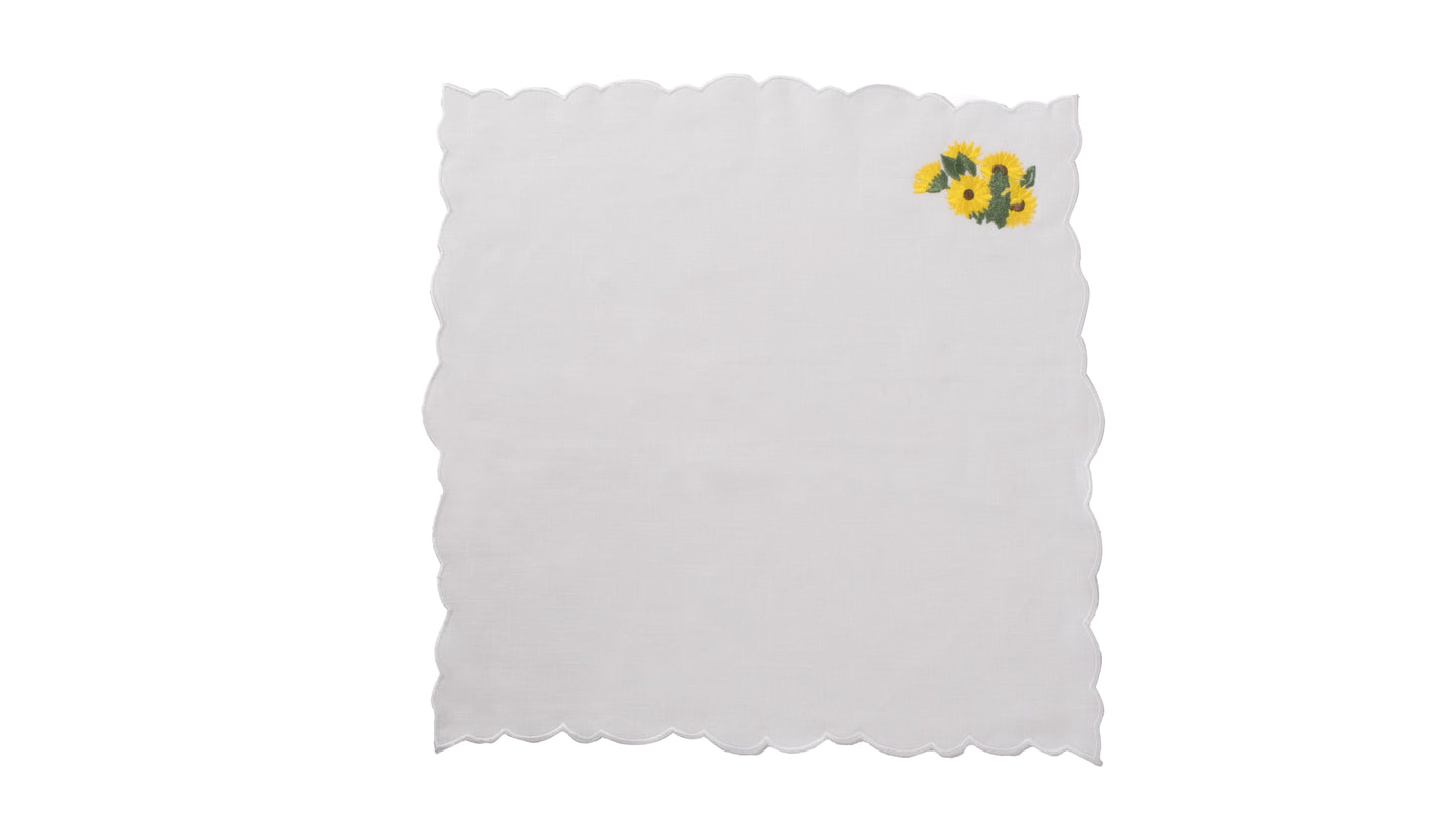 Sunflower Linen Napkins (Set of 2)