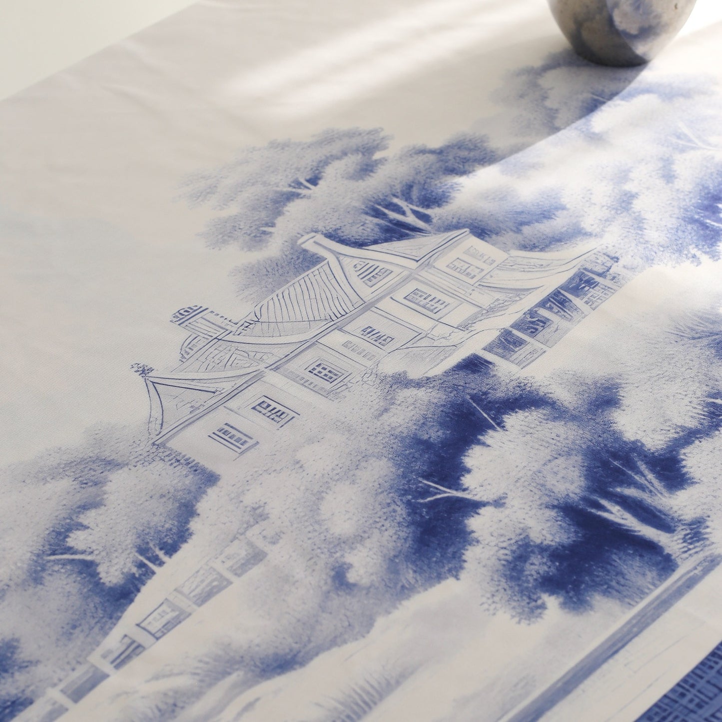 Blue Blanc Tablecloth