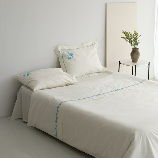 Turquoise Coral Bedding Set