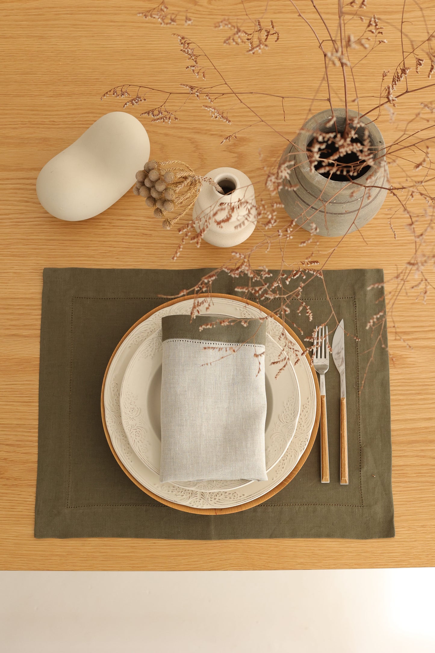 Oliva Linen Placemats (Set of 2)