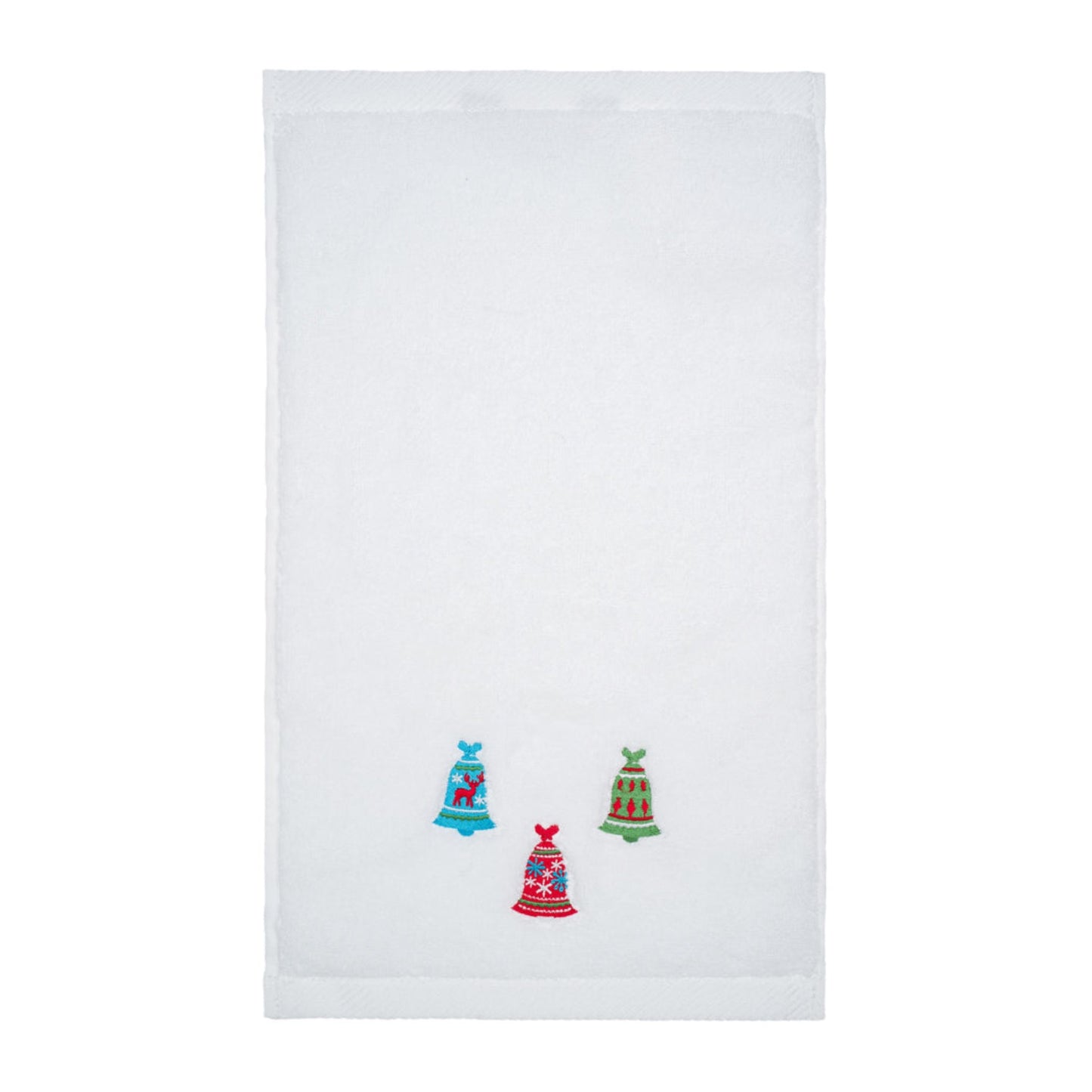 Christmas Bells Embroidery Hand Towel
