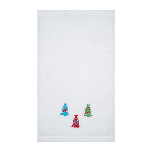 Christmas Bells Embroidery Hand Towel