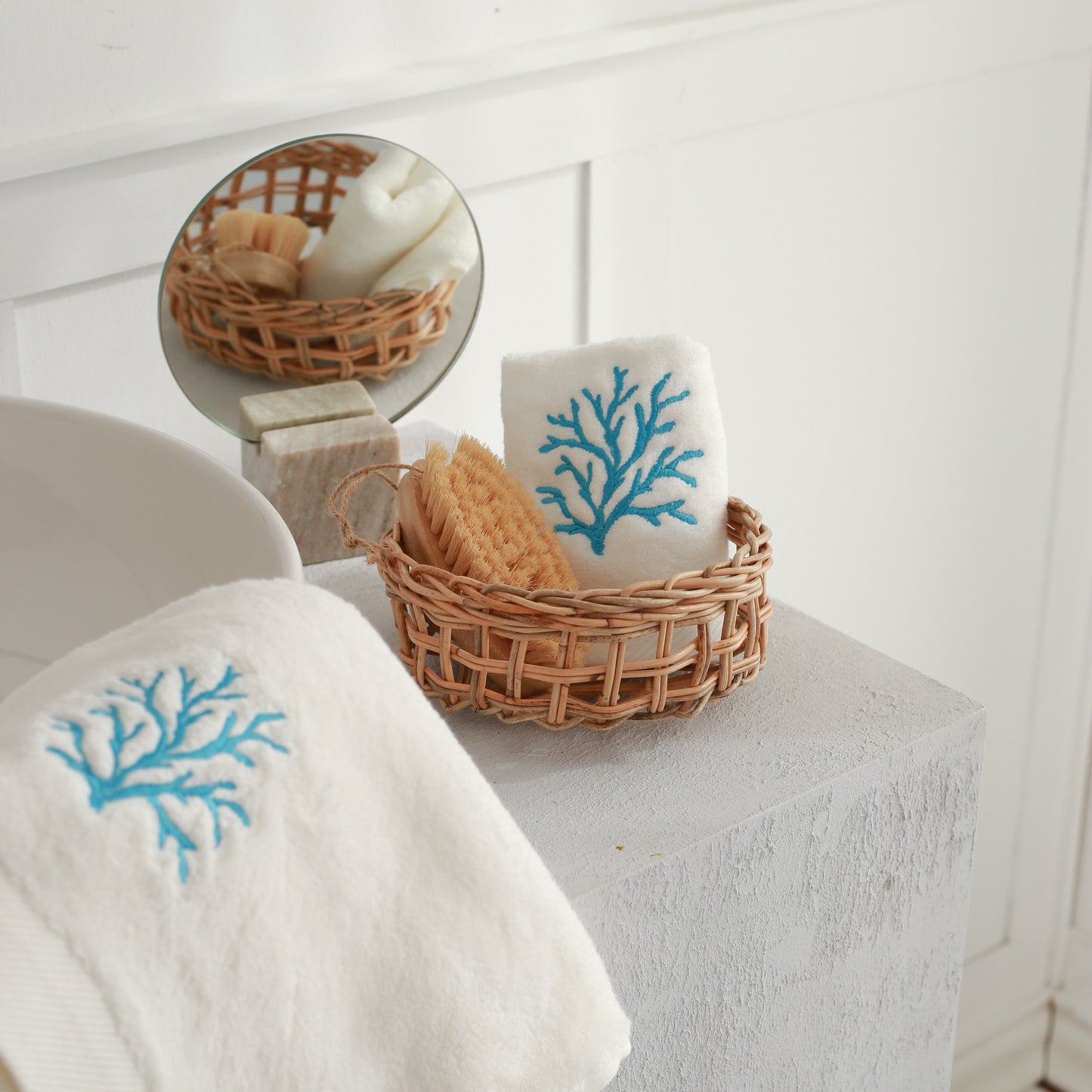 Turquoise Coral Towel