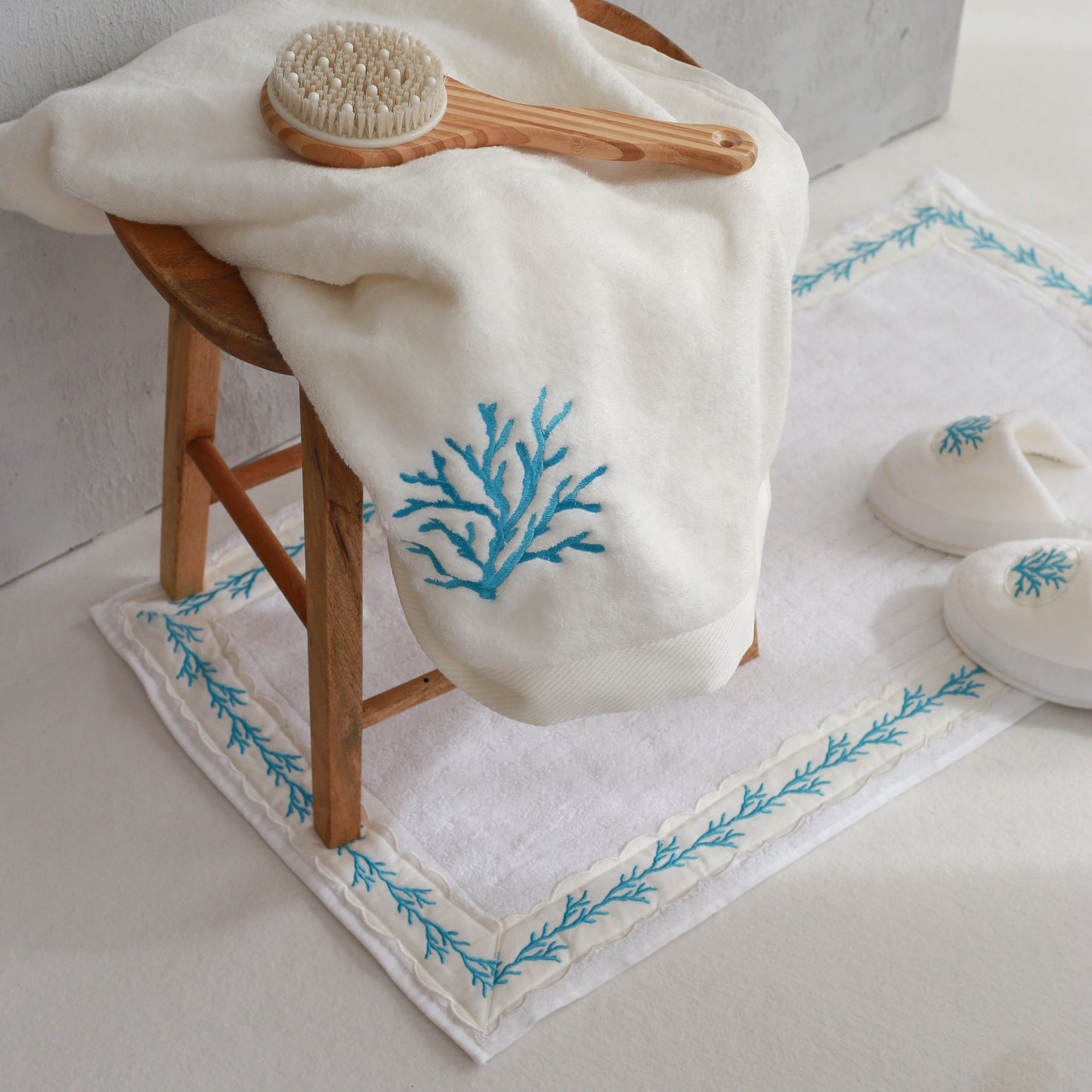 Turquoise Coral Towel