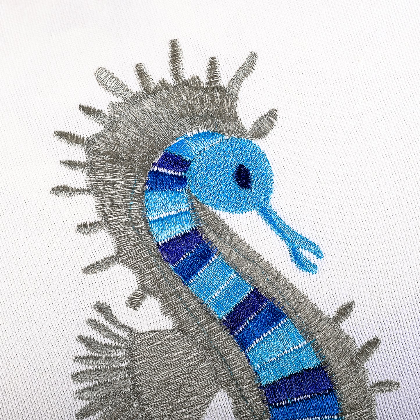 Seahorse Embroidery Pillowcase