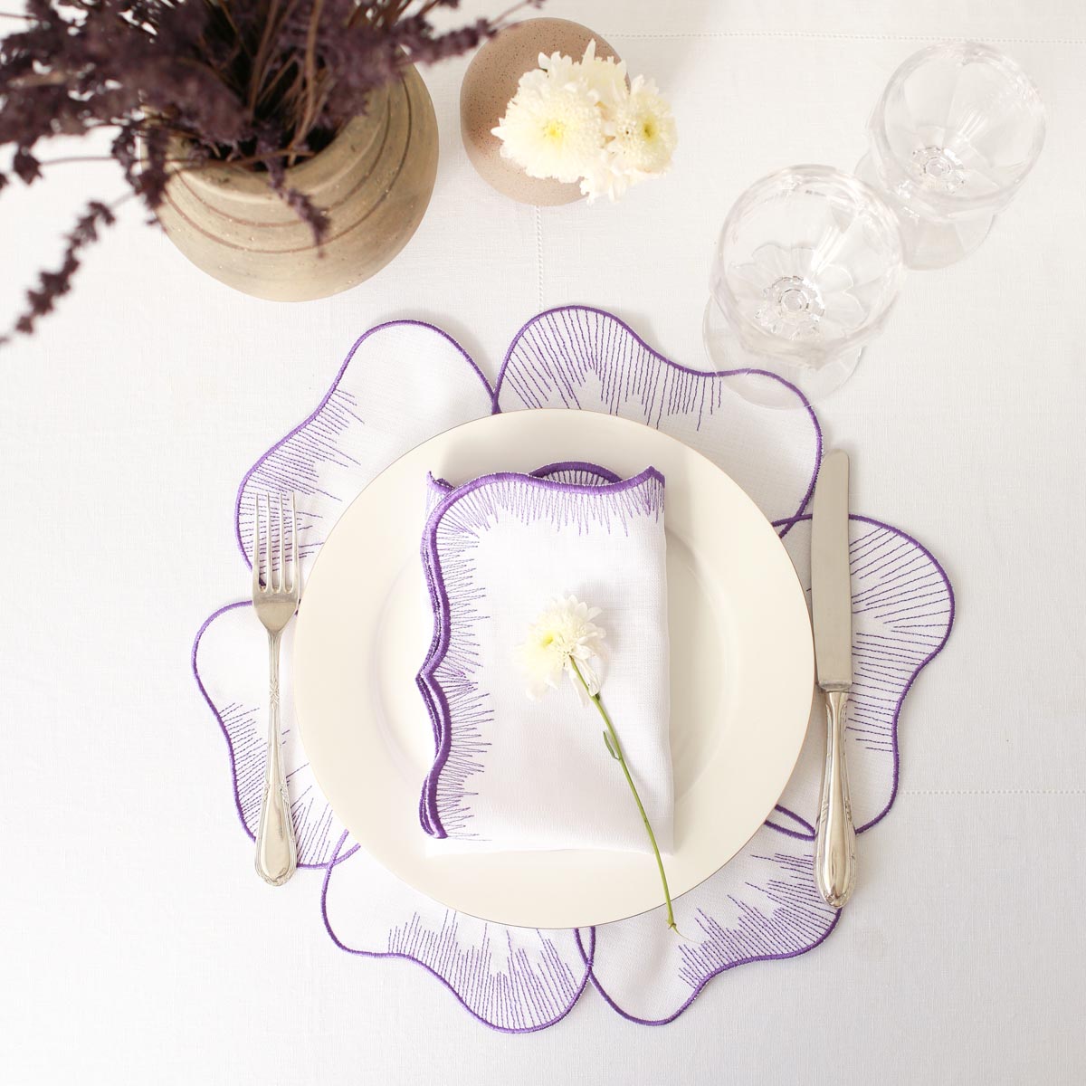 Purple Flora Placemats (Set of 2)