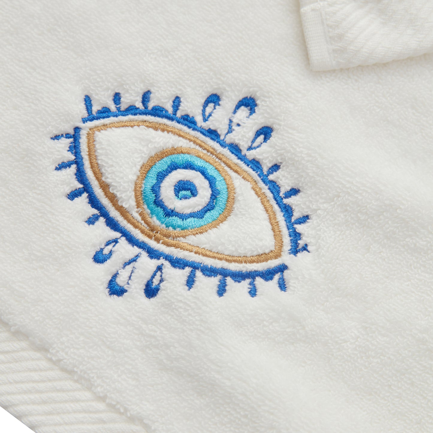 Eye Embroidery Face Towel