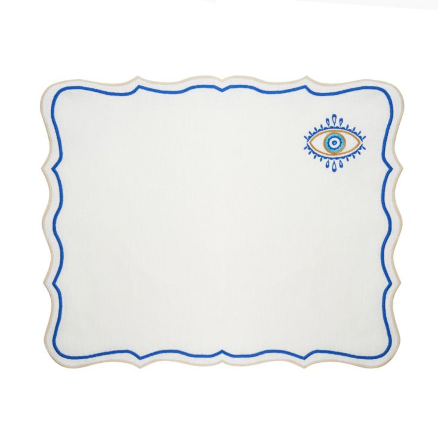 Evil Eye Linen Placemats (Set of 2)