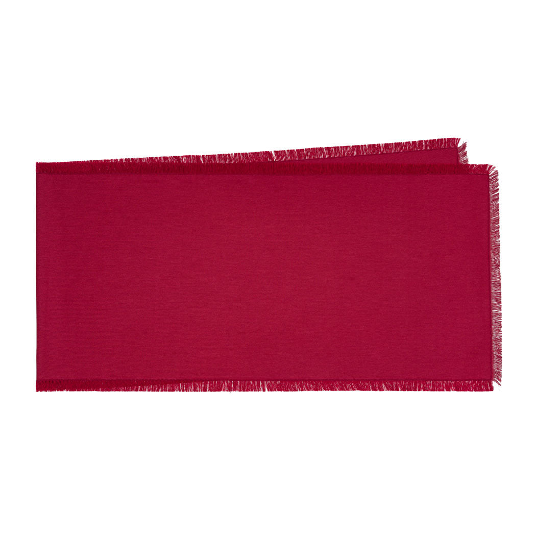 Burgundy Linen Runner