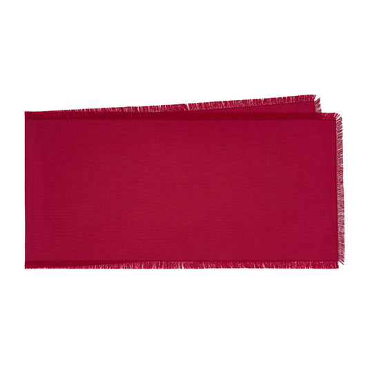 Burgundy Linen Runner