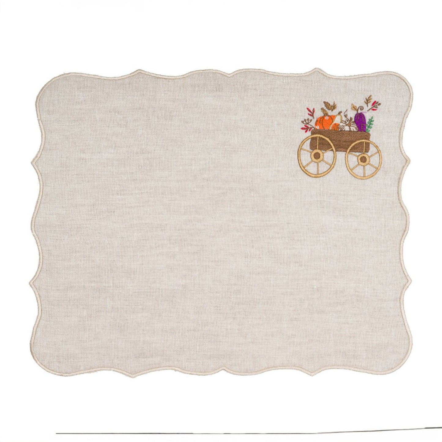 Autumn Basket Linen Placemats (Set of 2)