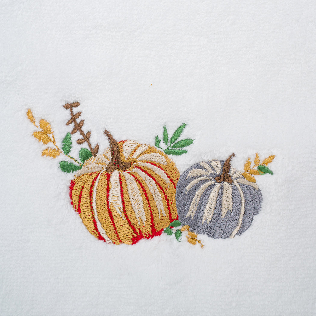 Pumpkin Embroidery Hand Towel