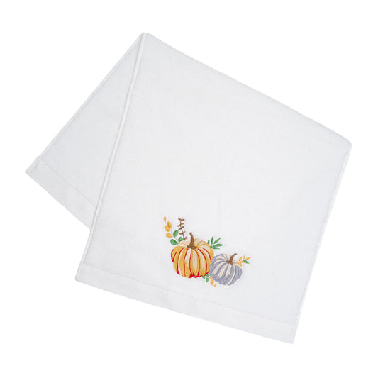 Pumpkin Embroidery Face Towel