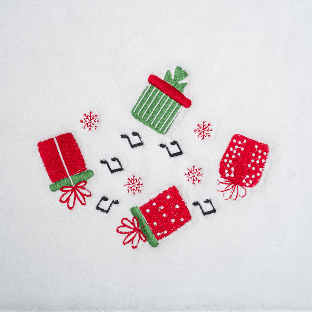Christmas Gift Embroidery Face Towel