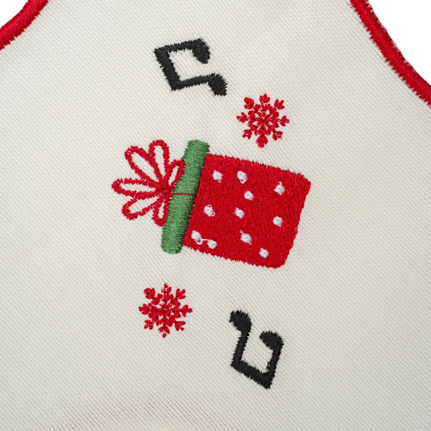 Set of 2 Christmas Gift Embroidery Cotton Napkin