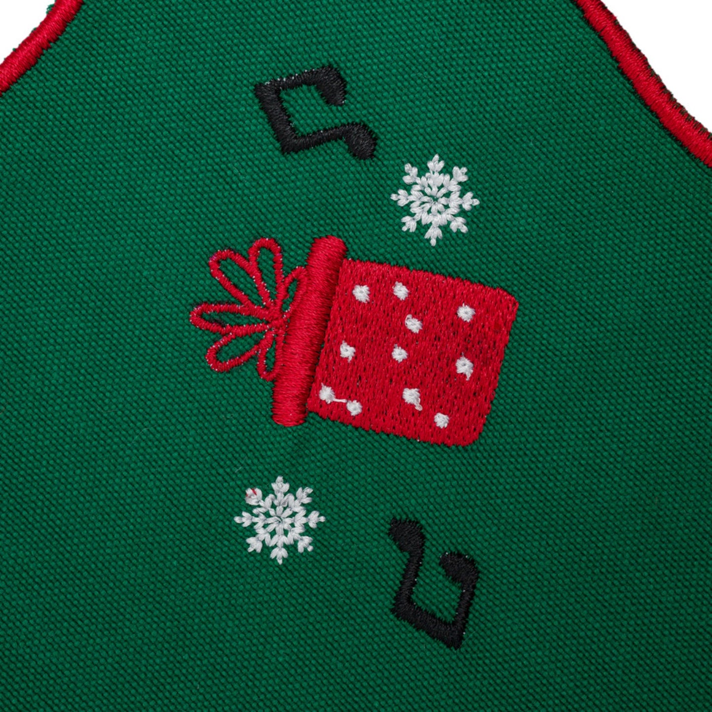 Set of 2 Christmas Gift Embroidery Cotton Napkin