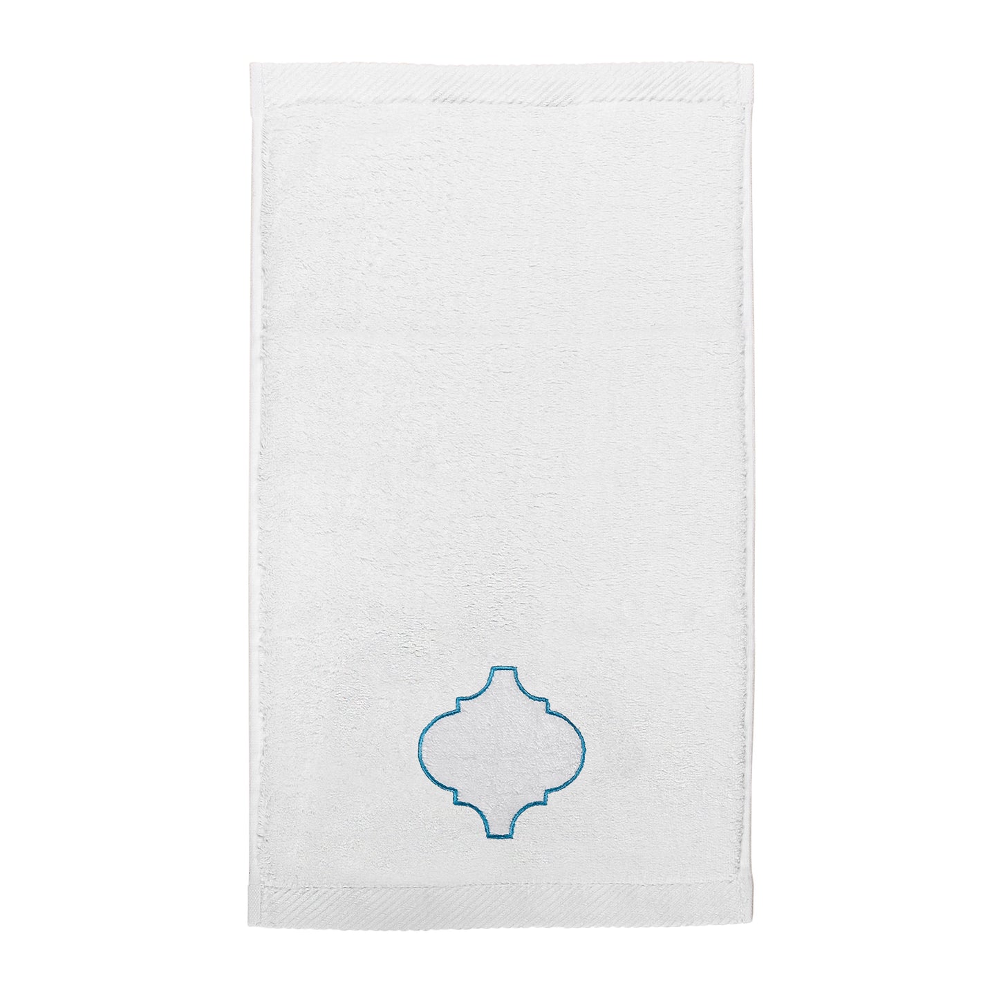 Turqoise Catena Embroidery Hand Towel