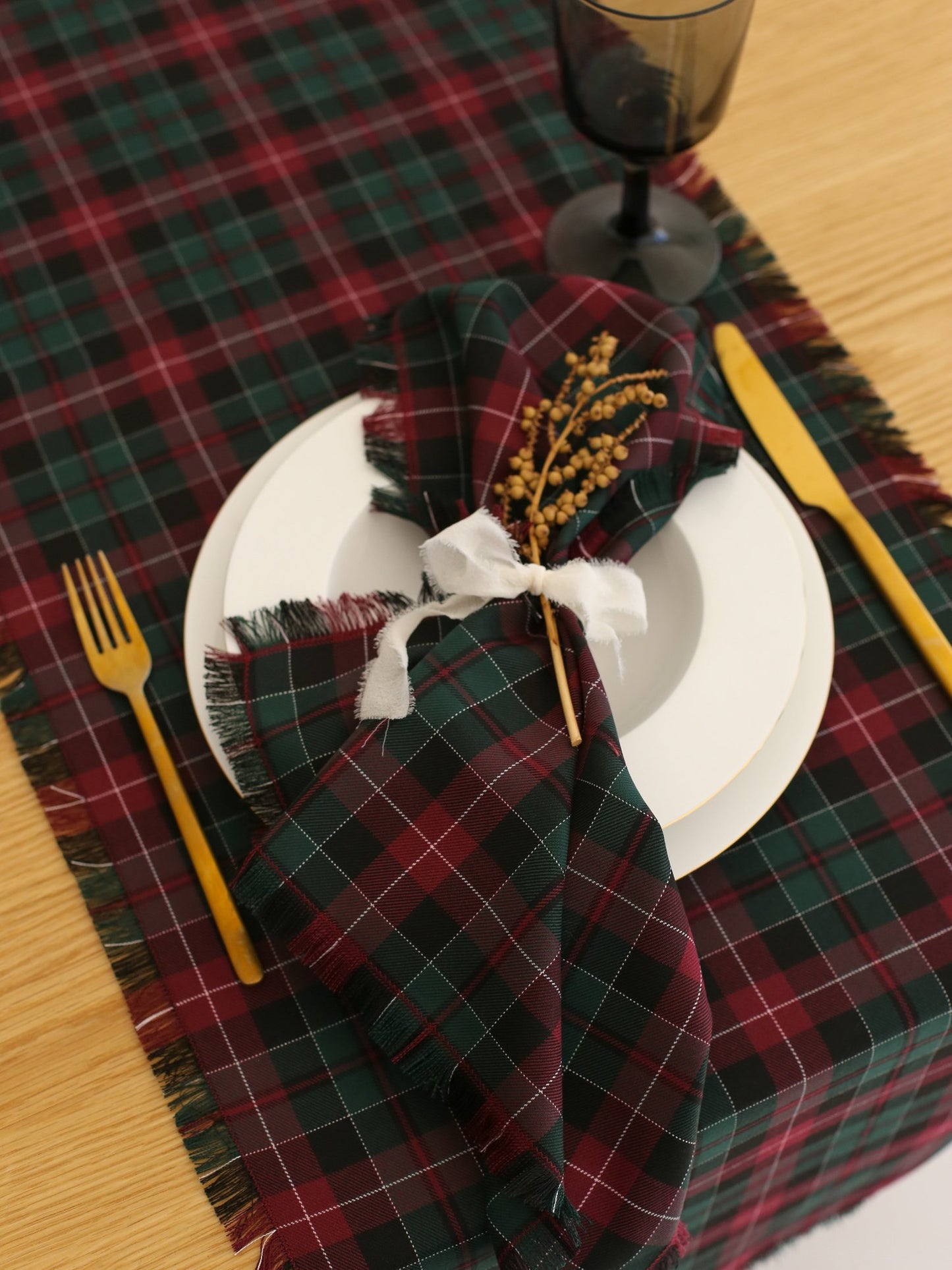 Tartan Cotton Runner