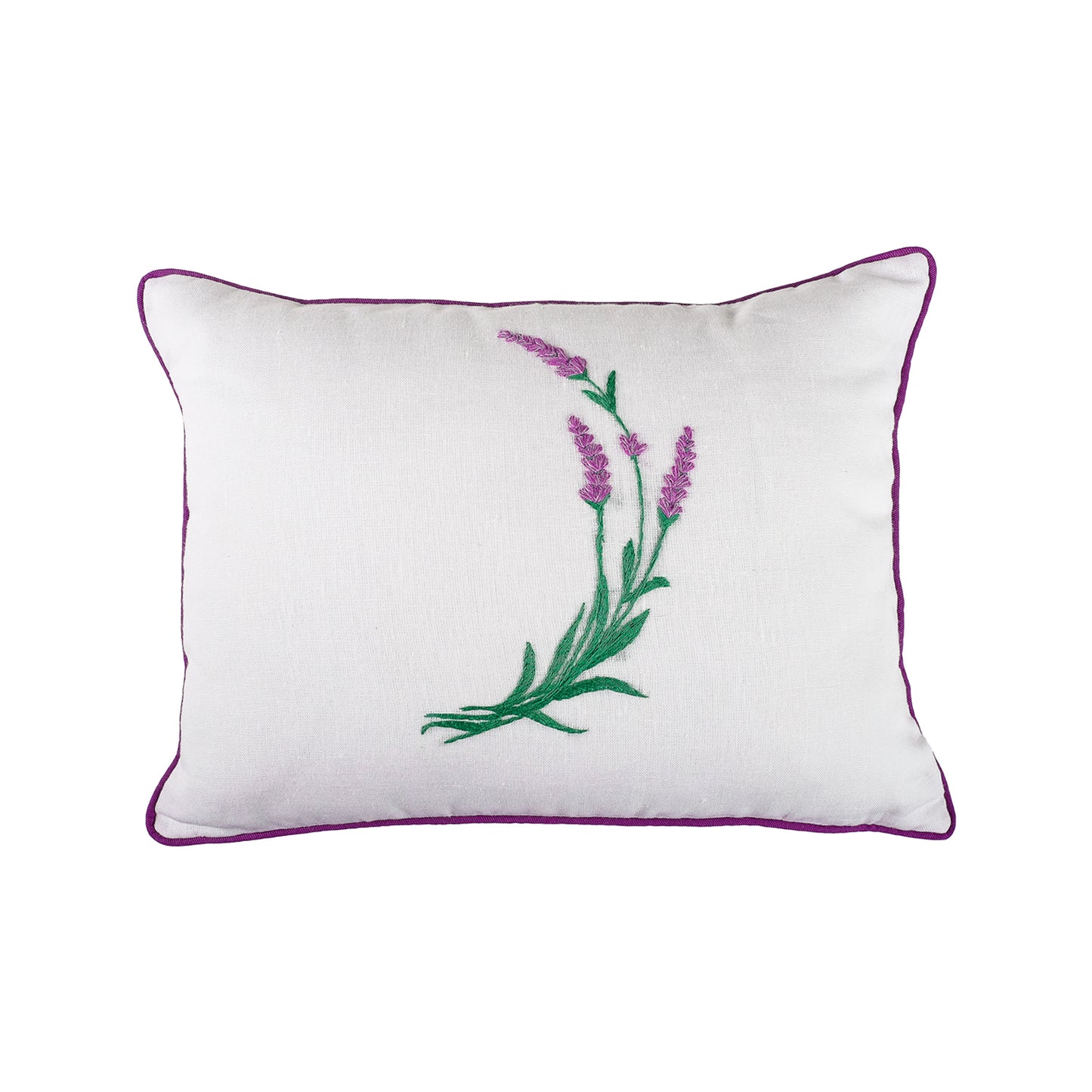 Lavender Embroidery Pillowcase