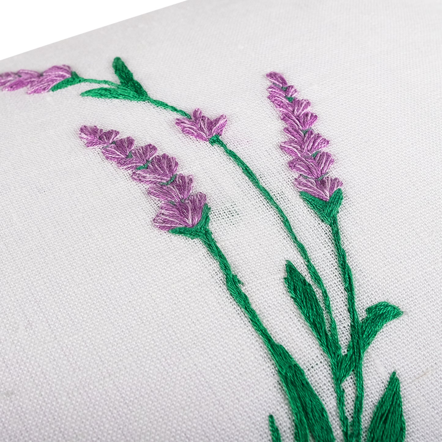 Lavender Embroidery Pillowcase