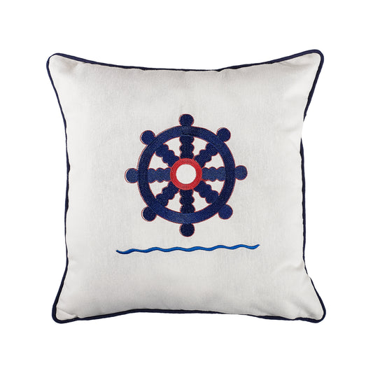 Wheel Emboridery Pillowcase