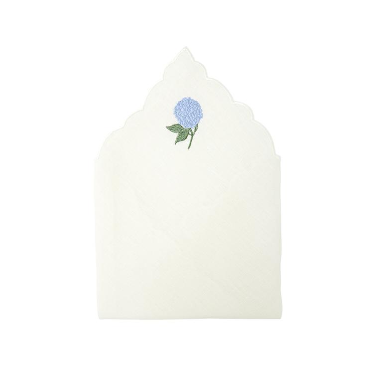 Hydrangea Embroidery Linen Napkins  (Set of 2)