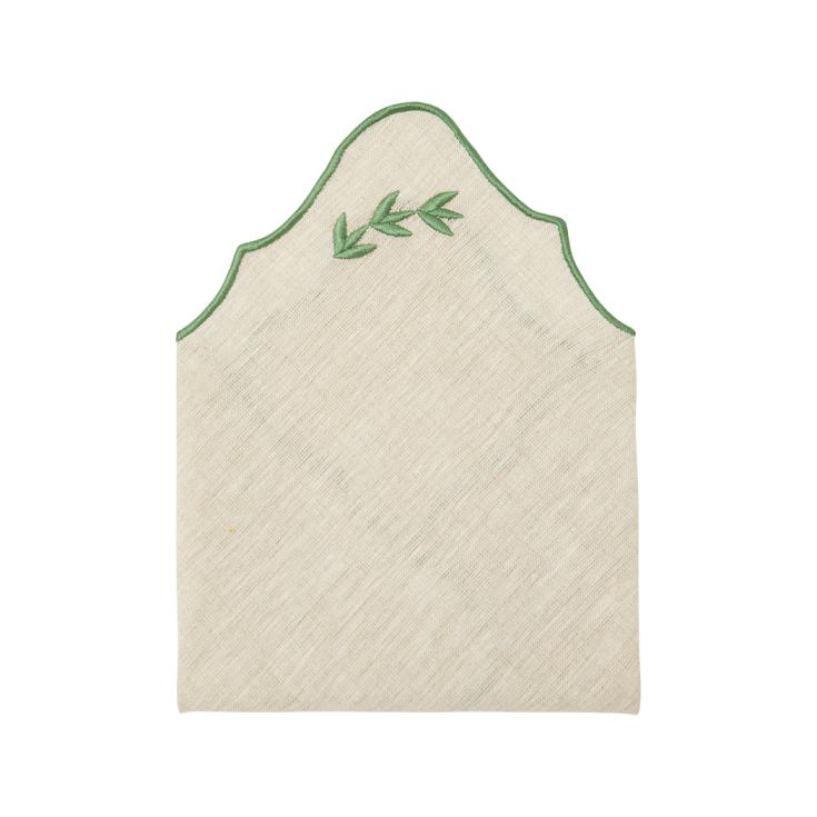 Green Leaves Linen Napkis (Set of 2)