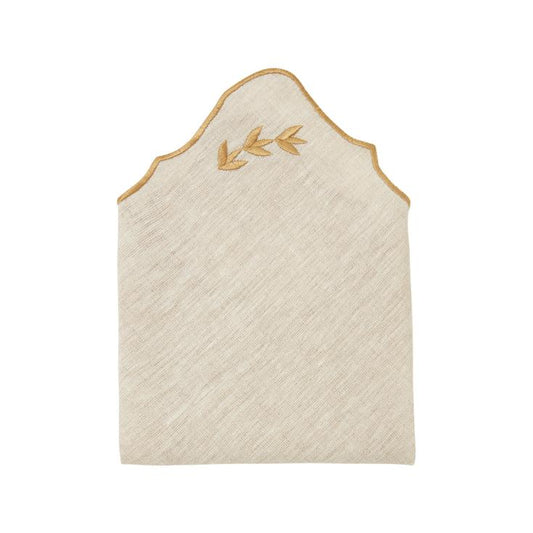 Golden Leaves Linen Napkins (Set of 2)