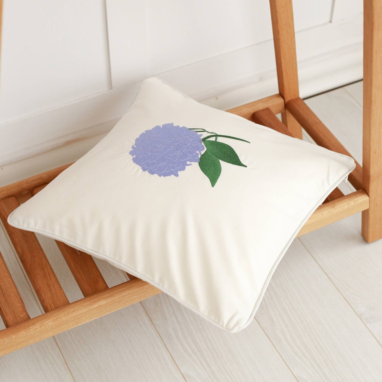 Hydrangea Embroidery Pillowcase