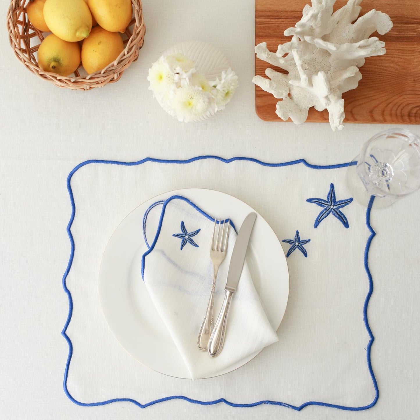 Starfish - Set of 4 Linen Placemat