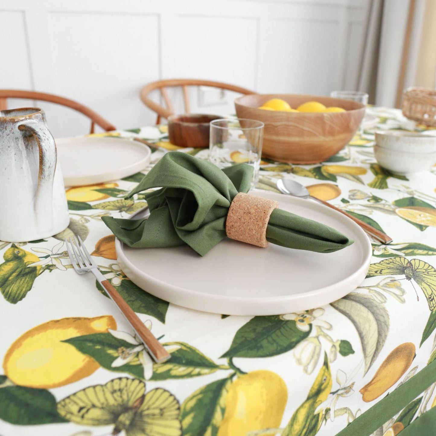 Loree - Lemon Themed Tablecloth