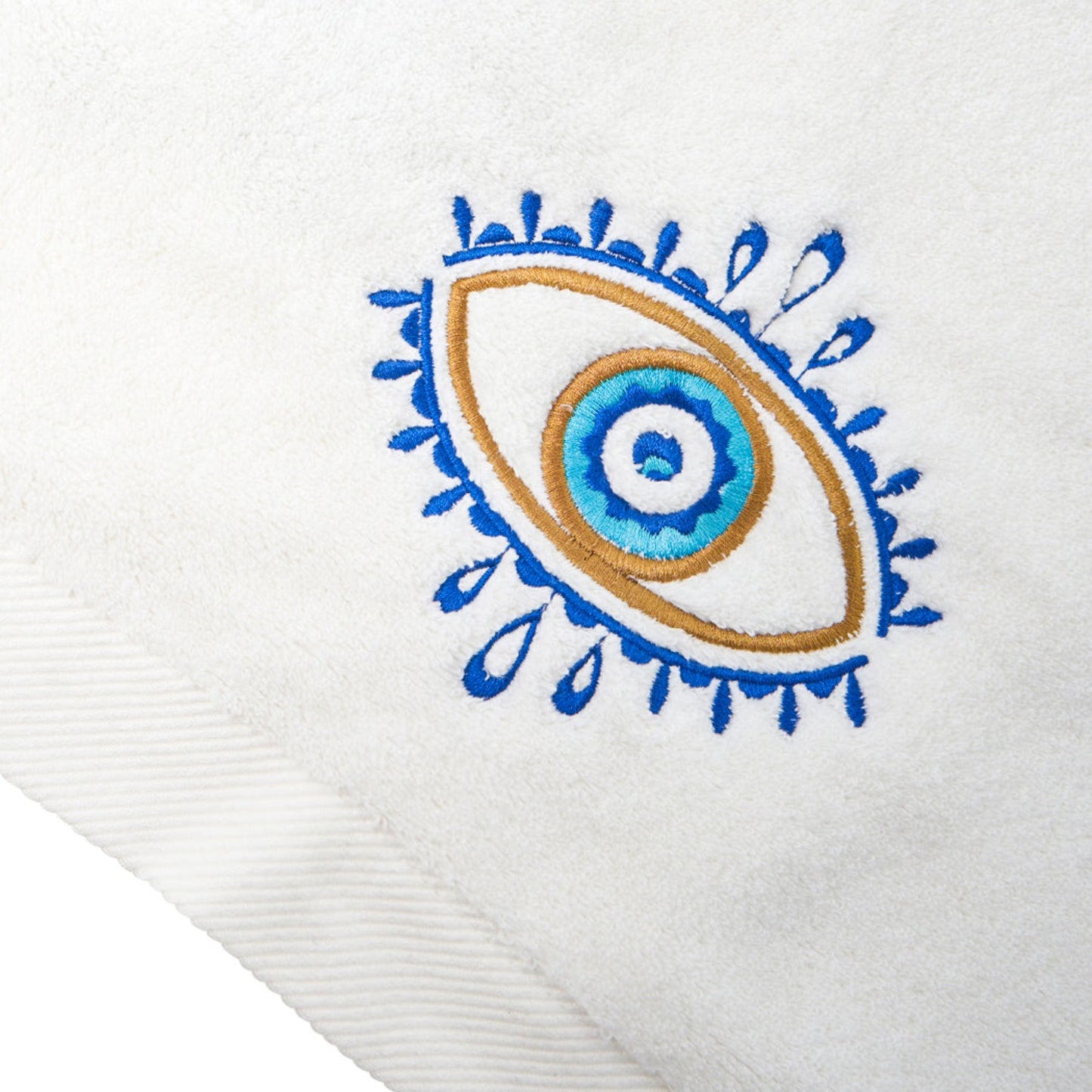 Eye Embroidery Hand Towel