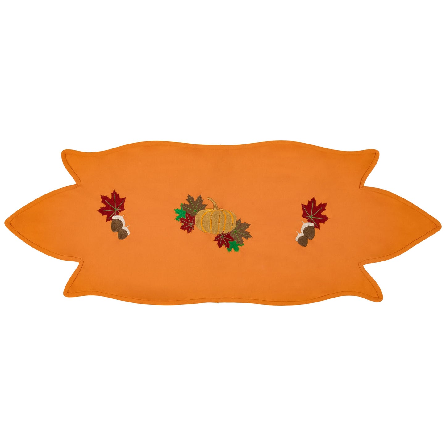 Pumpkin Embroidery Cotton Runner