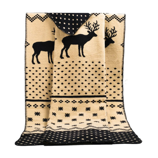 Deer Themed Throw Blanket