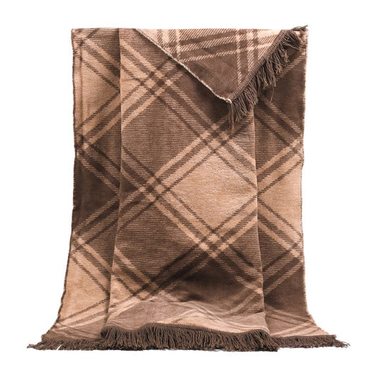 Cappuccino - Cotton Throw Blanket