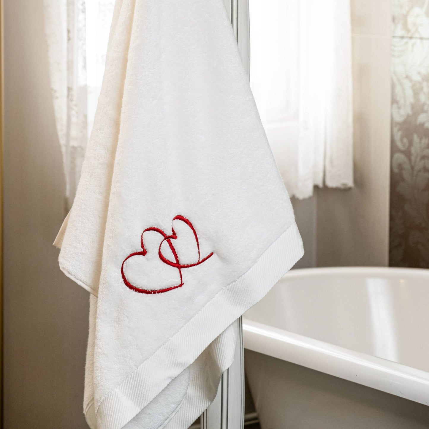 His and Hers Beach Towel Set — Embroidery From The Heart