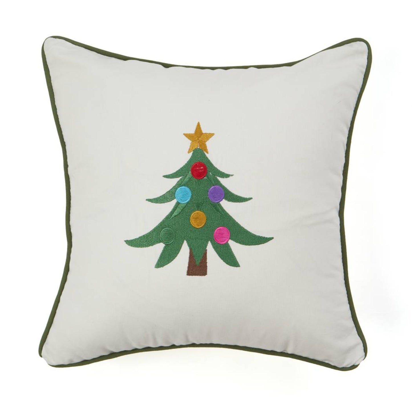 Christmas Tree Embroidery Pillowcase