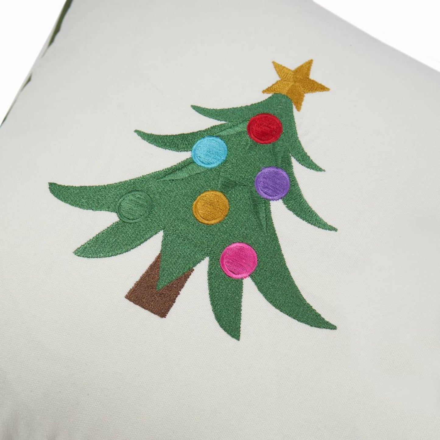 Christmas Tree Embroidery Pillowcase