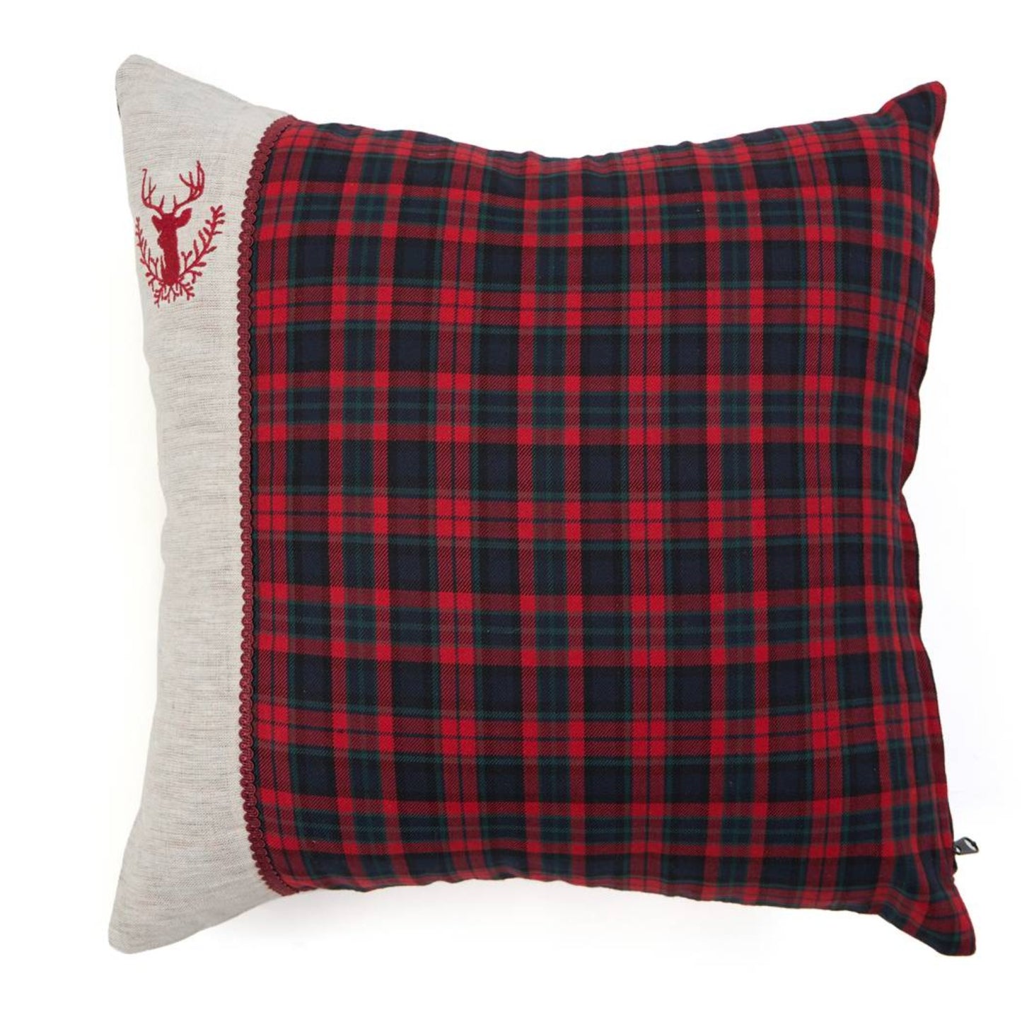 Red Deer Embroidery Pillowcase