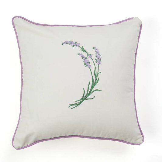 Lavender Embroidered Pillowcase