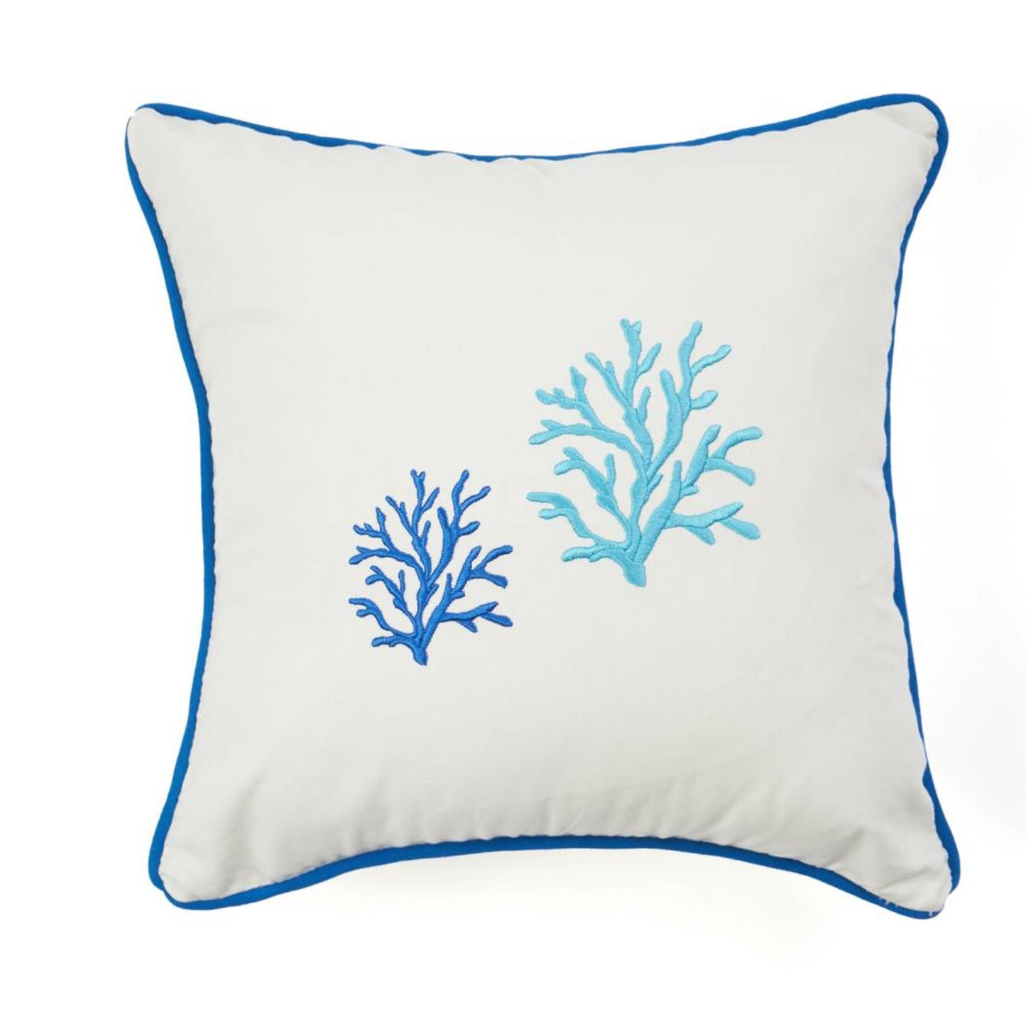 Turquoise Coral Embroidery Pillowcase