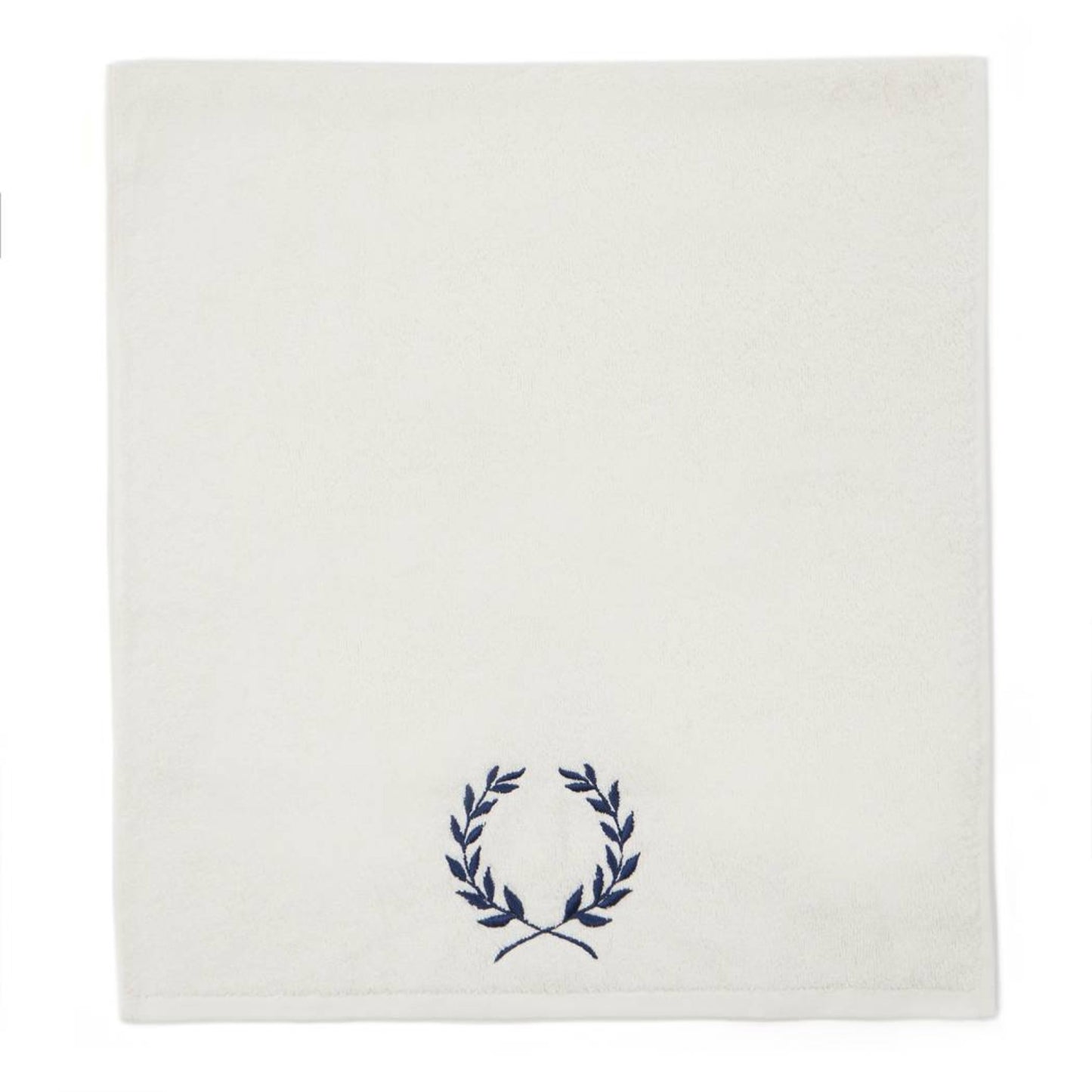 Navy Blue Petals Embroidered Hand Towel