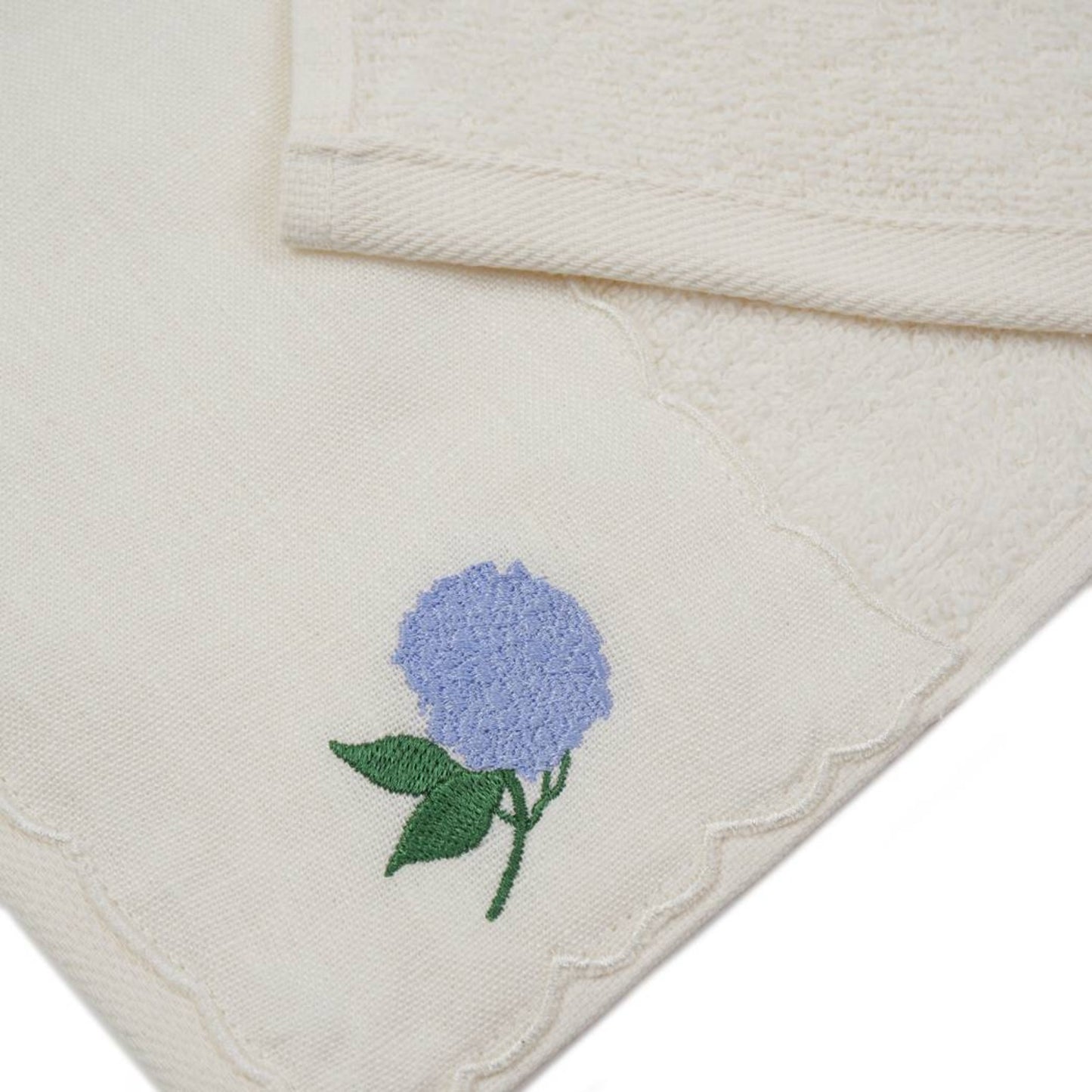 Hydrangea Embroidered Hand Towel