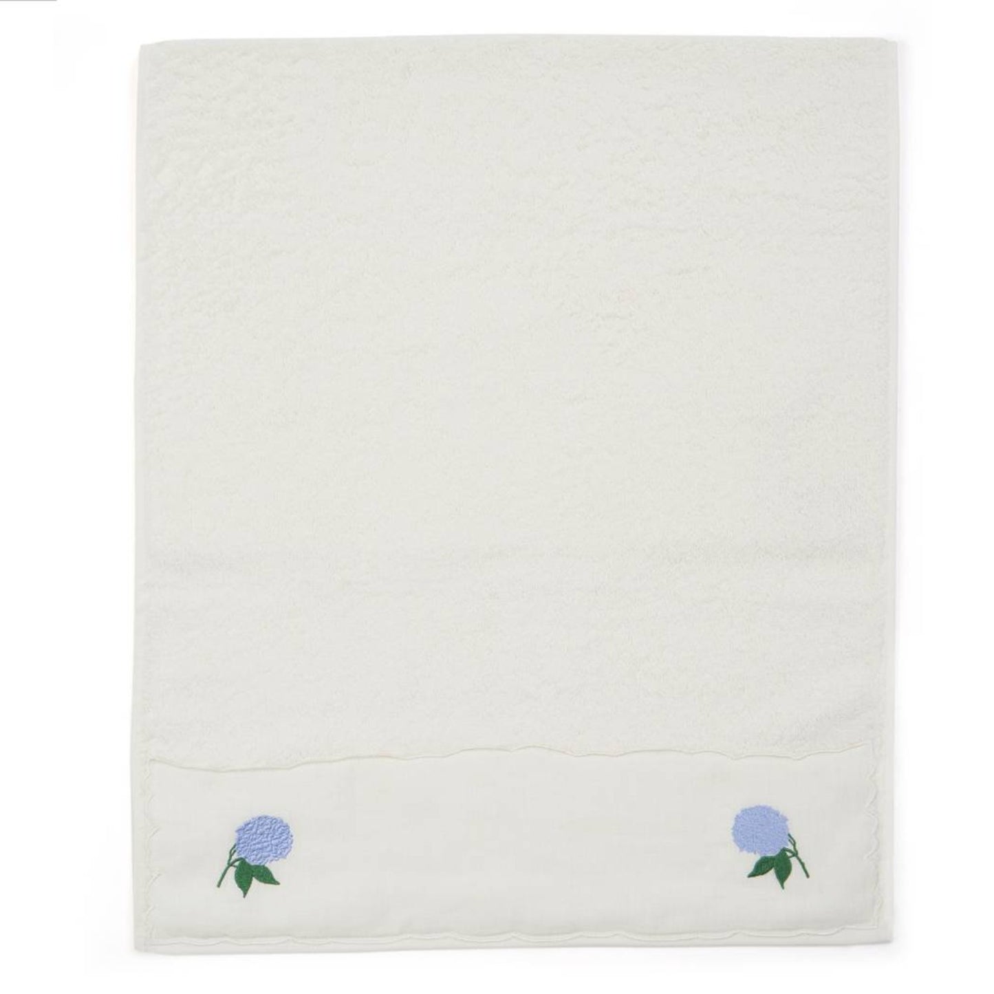 Hydrangea Embroidered Hand Towel