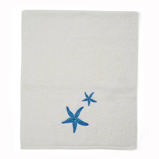 Starfish Embroidered Hand Towel