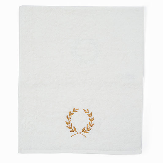 Golden Petals Embroidered Hand Towel