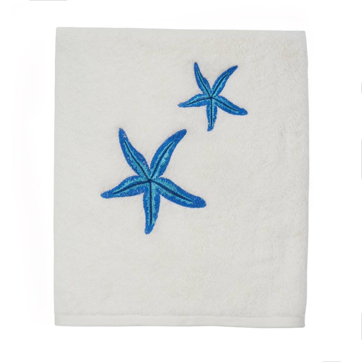 Starfish Embroidered Bath Towel