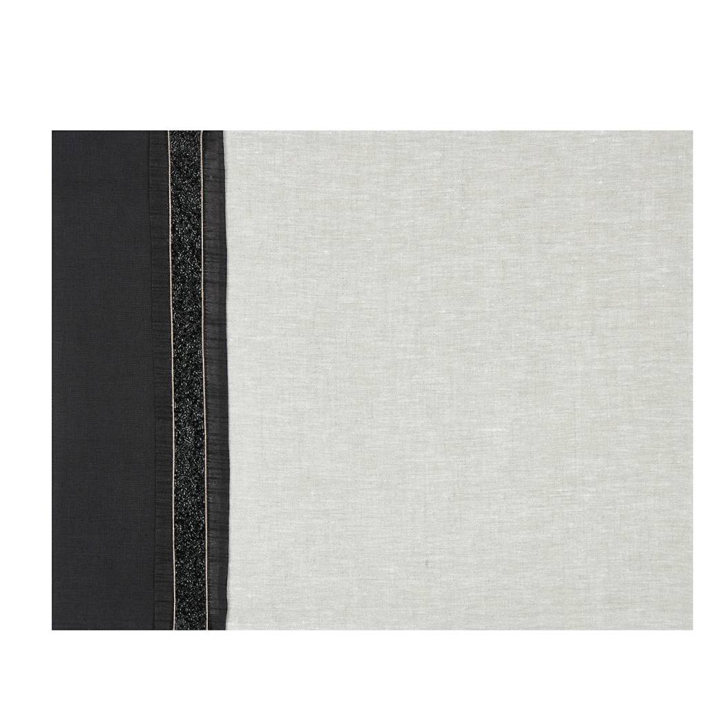 Black Flake Linen Placemats (Set of 2)