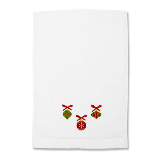 Bauble Embroidery Hand Towel